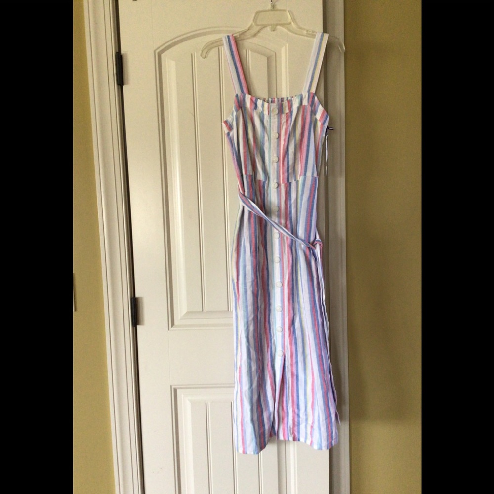 SALE🆕JOULES BUTTON FRONT LINEN BLEND SUNDRESS(Sz 6& 8) - Picture 3 of 12